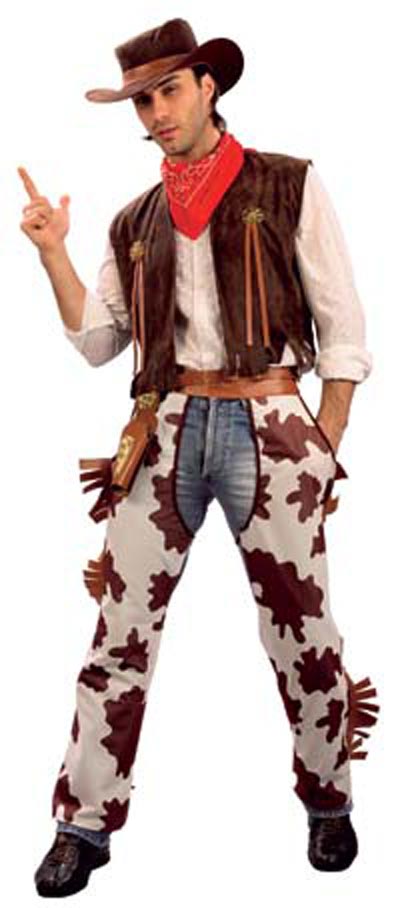 Mens Western Cowboy Fancy Dress Costume